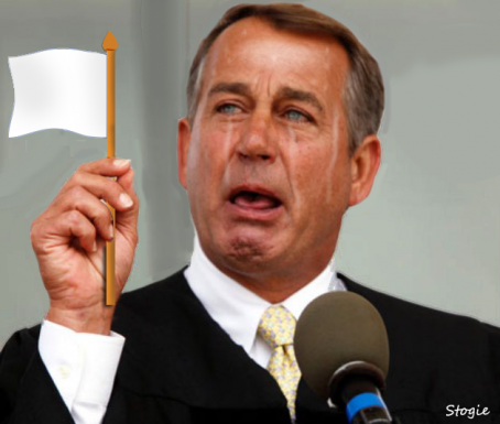 Boehner's White Flag