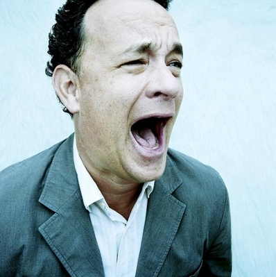 Tom Hanks laughing