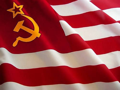 US commie flag smaller