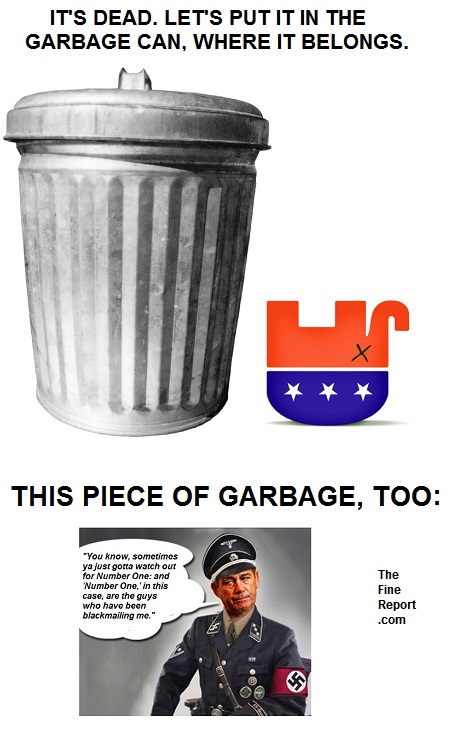 GOP in the garbage can