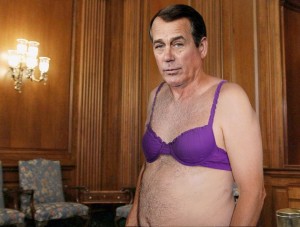 Boehner in bra