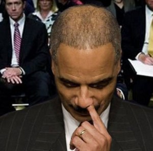 holder picking his nose