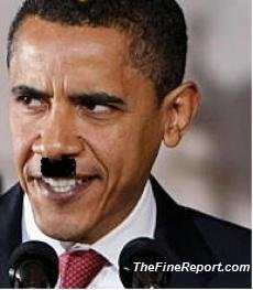 barack-obama with hitler moustache