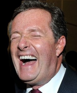 Piers Moron laughing