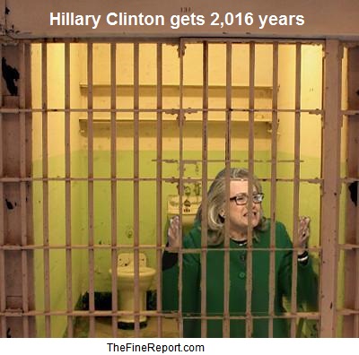 Hillary Clinton in jail. 2016 years