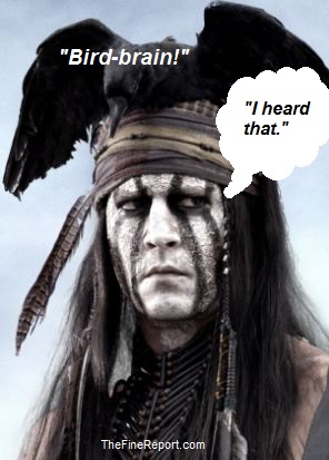 Johnny Depp bird brain