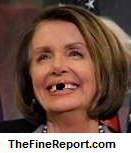 Pelosi no teeth close up