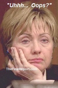 Hillary Clinton tired oops