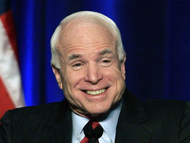 John McCain smiling