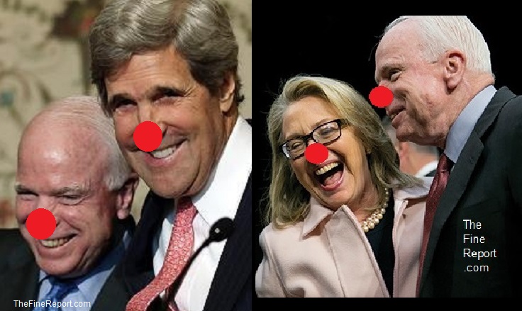 McCain kerry and clinton